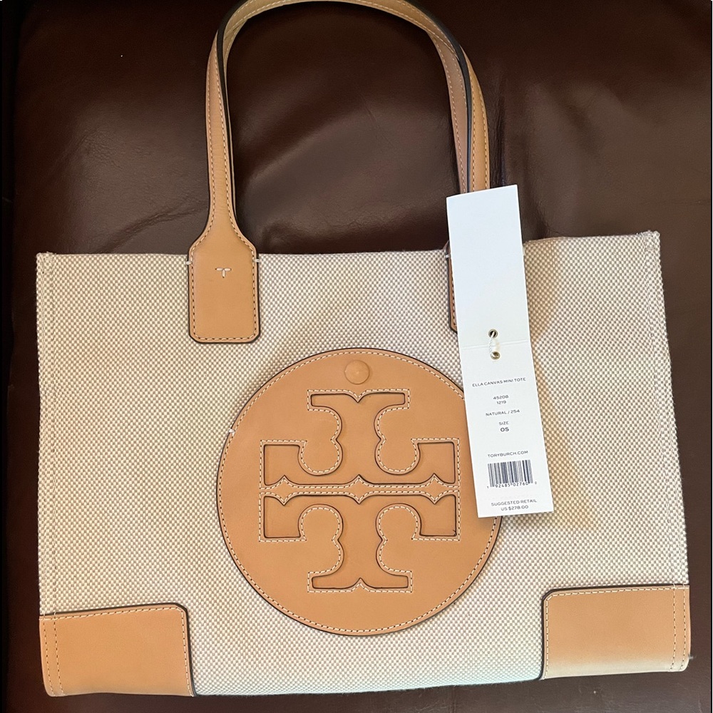Tory Burch Ella mini tote bag. NEVER BEEN USED.
